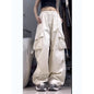 American retro cargo pants women's 2024 summer trousers